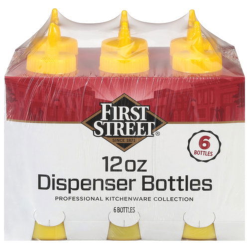 First Street Dispenser Bottles, 12 Ounce