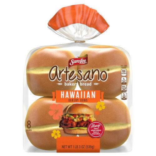 Sara Lee Bakery Buns, Hawaiian