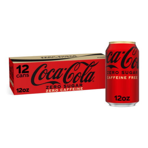 Coca-Cola Zero Sugar Zero Sugar Zero Caffeine, 12oz