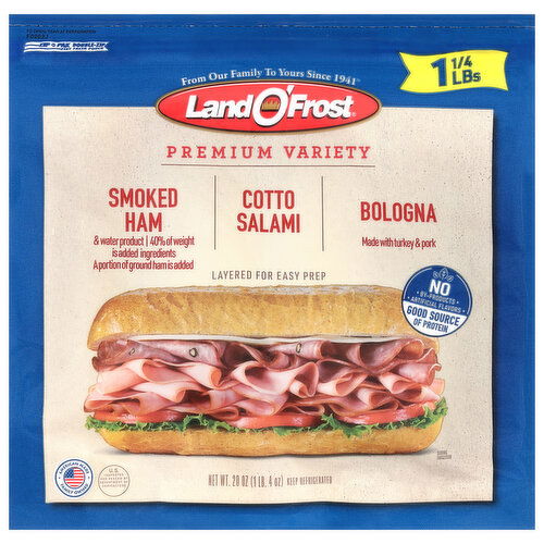 Land O'Frost Smoked Ham/Cotto Salami/Bologna