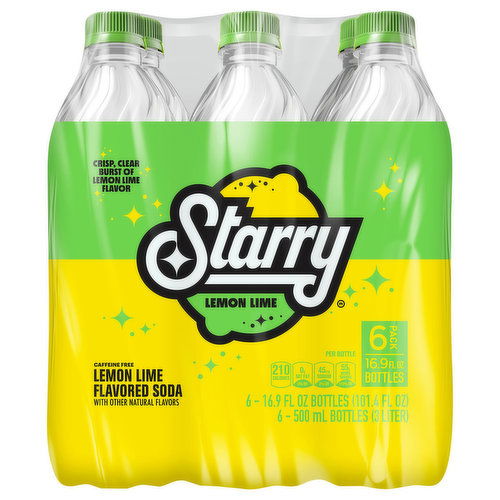 Starry Soda, Lemon Lime Flavored