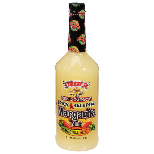 Dr Swami & Bone Daddys Margarita Mix, Spicy Jalapeno, Medium