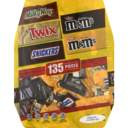 Mars Wrigley Chocolate Candies, 135 Pieces