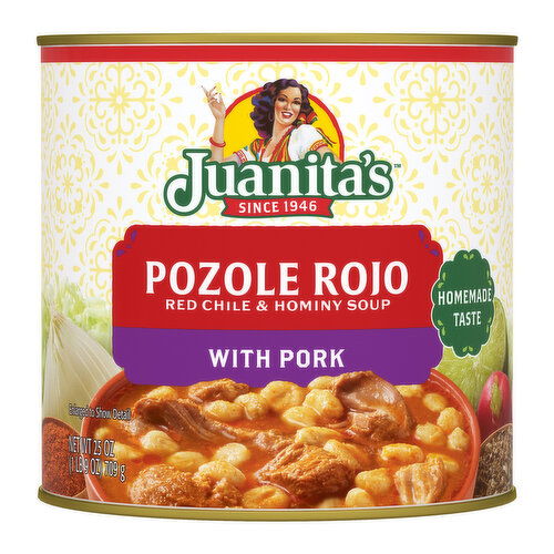 Juanita's Foods Pozole de Puerco, Con Chile Rojo