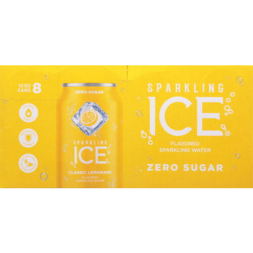 Sparkling Ice Sparkling Water, Zero Sugar, Classic Lemonade Flavored