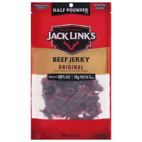 Jack Link's Beef Jerky, Original, Half Pounder