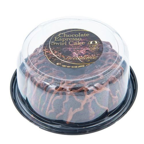 Decadence Chocolate Espresso Swirl Cake 16 oz