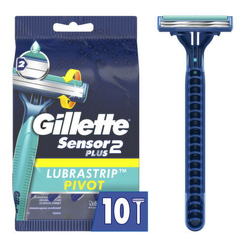 Gillette Sensor2 Plus Pivoting Head Men's Disposable Razors