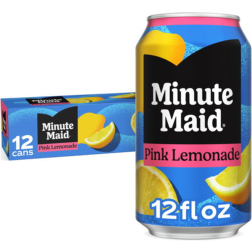 Minute Maid Pink Lemonade Cans Image 1 of 11