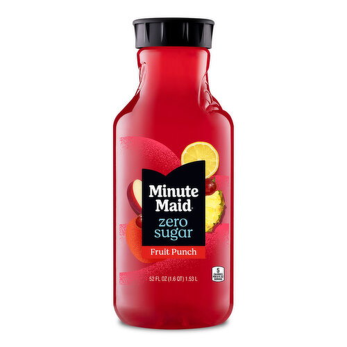 Minute Maid Zero Sugar Fruit Punch Juice Drink Bottle