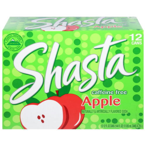 Shasta Soda, Apple, Caffeine Free