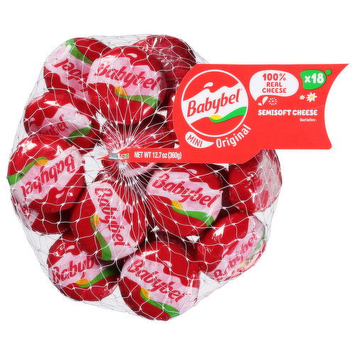 Babybel Semisoft Cheese, Original, Mini