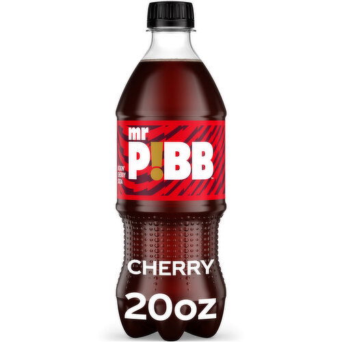 Pibb Mr.  Cherry Soda Soft Drink Bottle