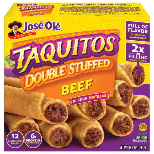 Jose Ole Double Stuffed Beef Taquitos