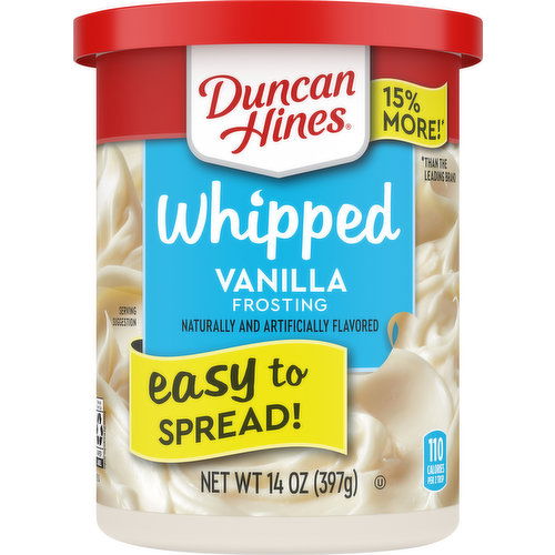 Duncan Hines Frosting, Vanilla, Whipped