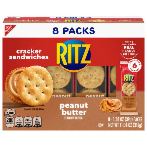 Ritz Peanut Butter Flavored Cracker Sandwiches