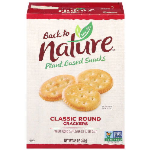 Back to Nature Crackers, Classic, Round