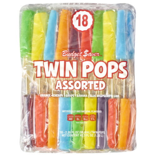Budget Saver Assorted Twin Pops