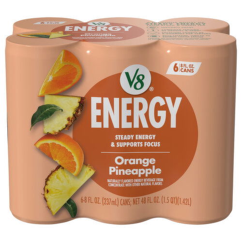V8 Orange Pineapple Energy Beverage