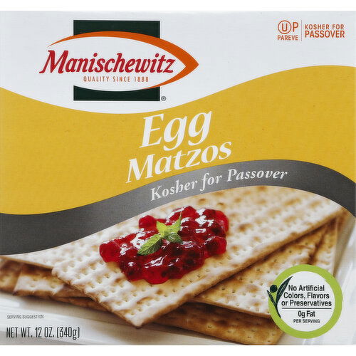 Manischewitz Matzos, Egg