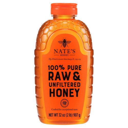 Nate's 100% Pure Raw & Unfiltered Honey