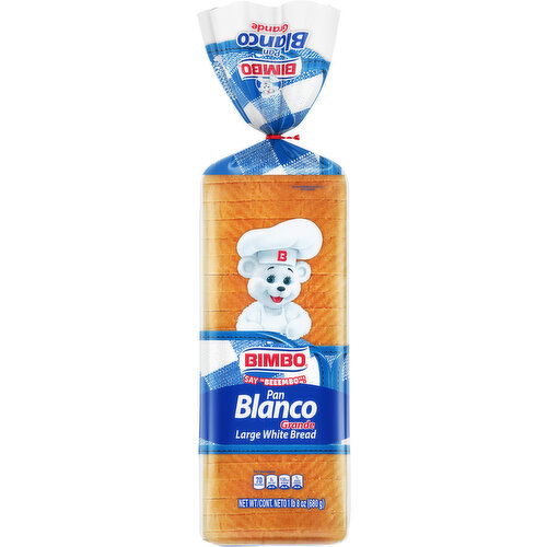 Bimbo Plain Bread, 24 oz
