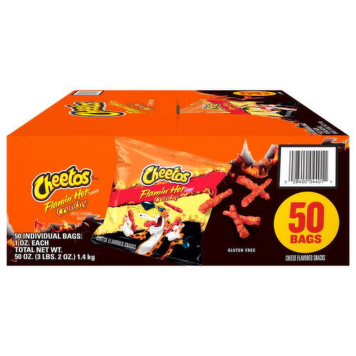 Cheetos Crunchy Flamin' Hot Cheese Flavored Snacks