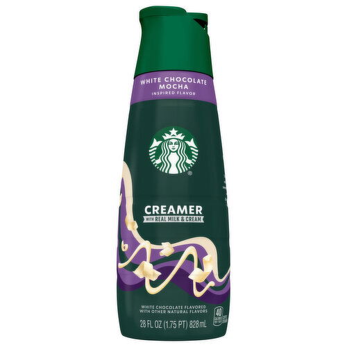 Starbucks White Chocolate Mocha Creamer with Real Milk & Cream
