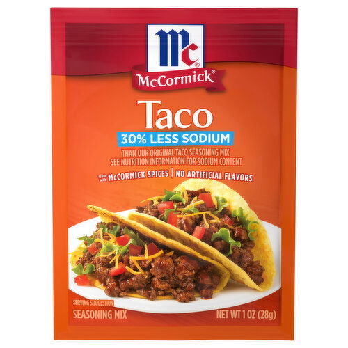 McCormick 30% Less Sodium Taco Seasoning Mix