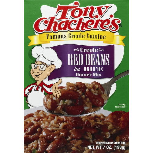 Tony Chachere's Dinner Mix, Red Beans & Rice, Creole