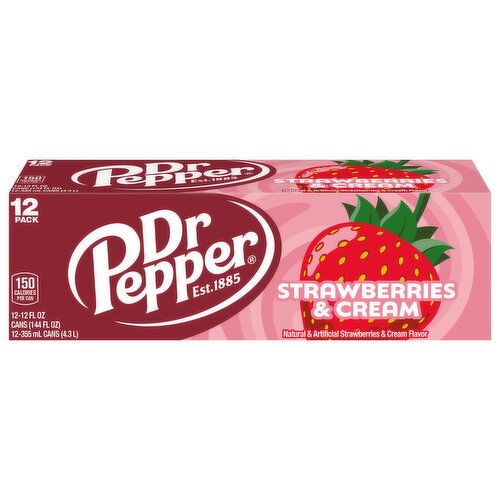Dr Pepper Strawberries & Cream Soda
