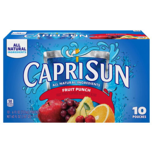 Capri Sun Fruit Punch Juice Drink Blend Image 1 of 6