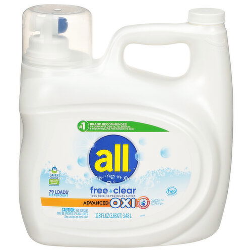 All Advanced Oxi Free Clear Detergent
