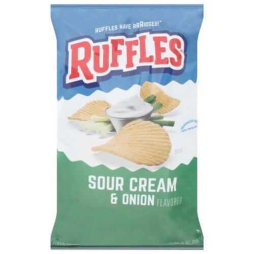 Ruffles Potato Chips, Sour Cream & Onion Flavored