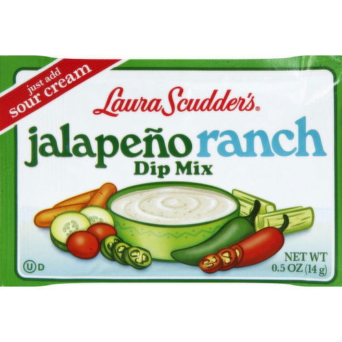 Laura Scudders Dip Mix, Jalapeno Ranch