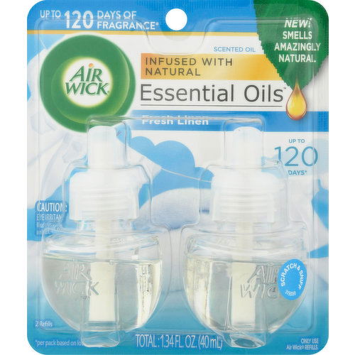 Air Wick Scented Oil Refills, Fresh Linen