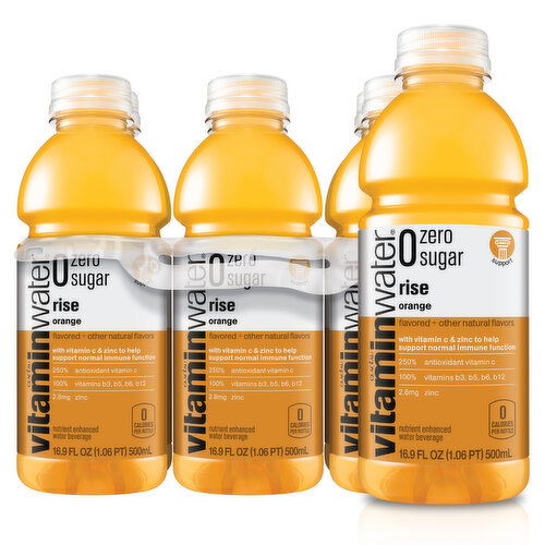 vitaminwater  Sugar Rise, Electrolyte Enhanced Water W/ Vitamins, Orange Drinks