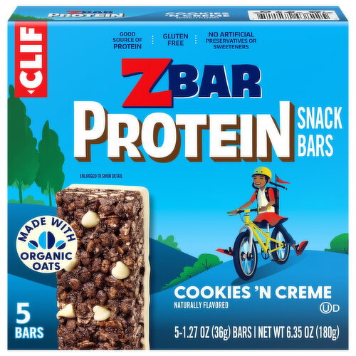 Zbar Cookies 'N Creme Snack Bars