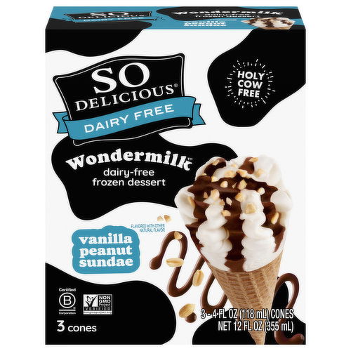 So Delicious Dairy Free Frozen Dessert, Dairy-Free, Vanilla Peanut Sundae