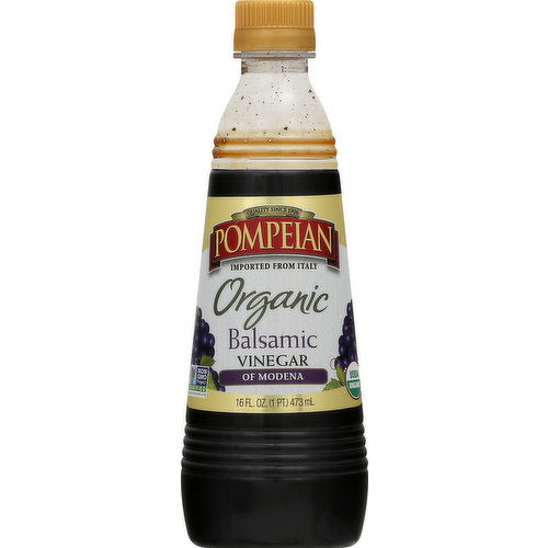 Pompeian Vinegar, of Modena, Organic, Balsamic