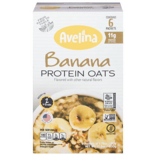 Avelina Banana Protein Oats Image 1 of 6
