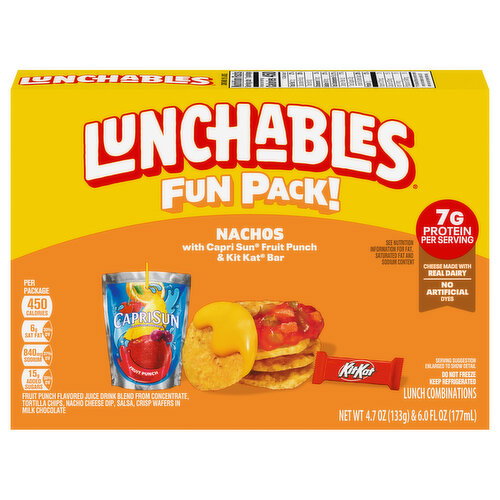 Lunchables Nachos with Capri Sun Fruit Punch & Kit Kat Bar Lunch Combinations Image 1 of 6
