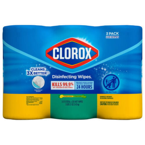 Clorox Crisp Lemon/Fresh Scent Disinfecting Wipes