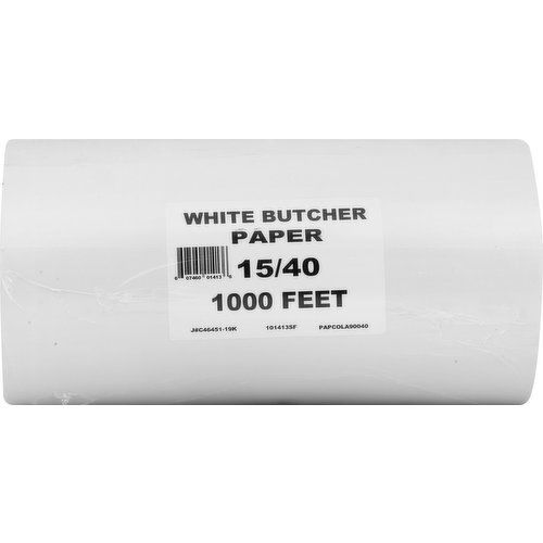 Papercutters Inc. Paper, White Butcher, 1000 Feet