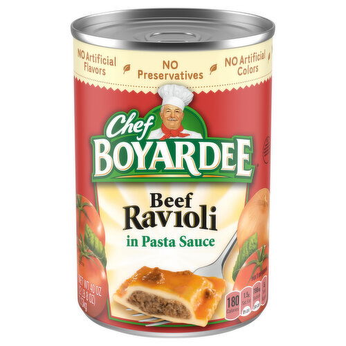 Chef Boyardee Beef Ravioli in Pasta Sauce