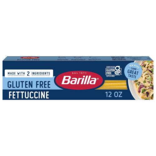 Barilla Gluten Free Fettuccine Pasta - Non-GMO Gluten Free Pasta Made with Blend of Corn & Rice - Vegan Pasta