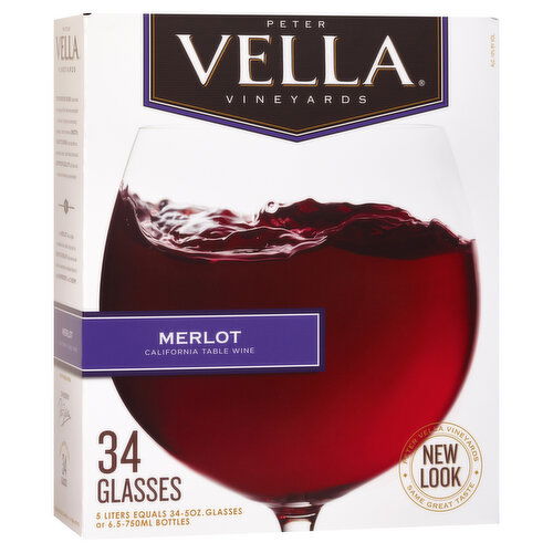Peter Vella Merlot Red Wine Box
