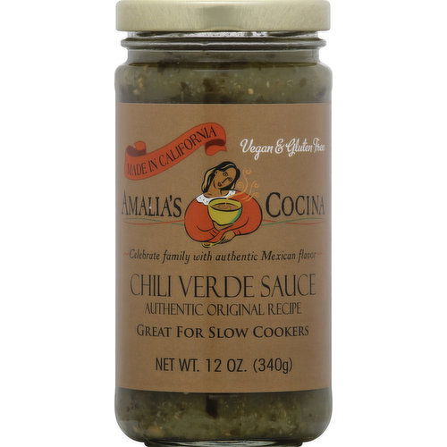 Amalias Cocina Chili Sauce, Verde