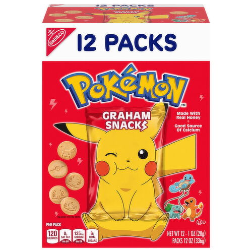 Nabisco Graham Snacks, Pokemon, 12 Packs