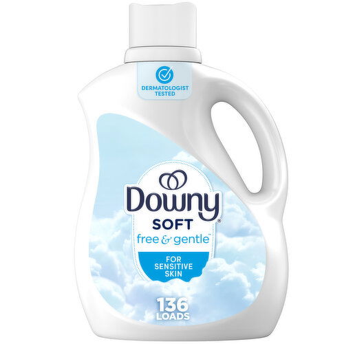 Downy Free & Gentle Liquid Fabric Softener, 136 Loads